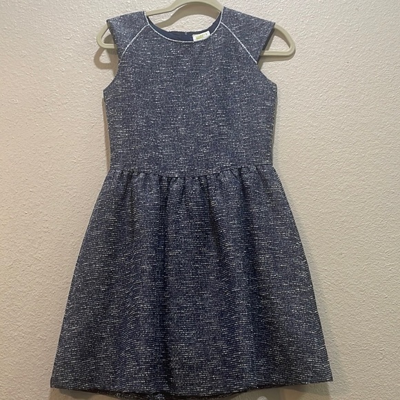 Crazy 8 Dress Blue and White Party Cap Sleeve size 14 - Picture 1 of 7